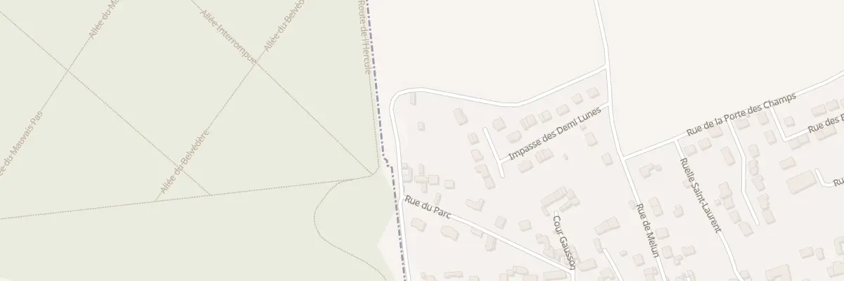 Plan du 9 Rue du Parc à Moisenay