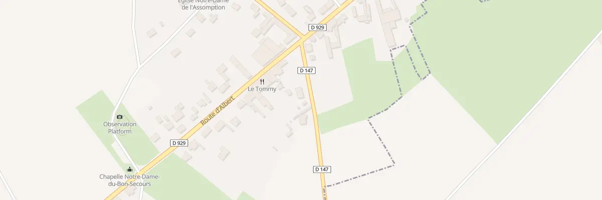 Plan du 80 Rte de Contalmaison à Pozières