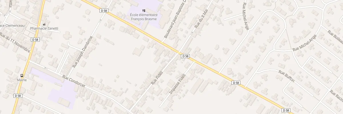 Plan du 58 Rue Edmond Debeaumont à Bully-les-Mines