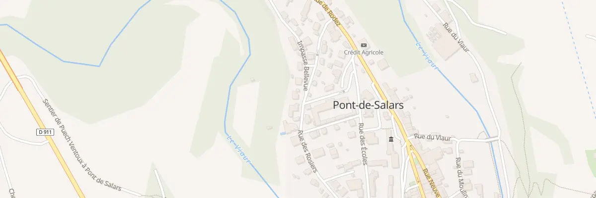 Plan du 28 Av des Rosiers à Pont-de-Salars