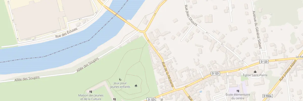 Plan du 33 Rue de la Pêcherie à Verberie