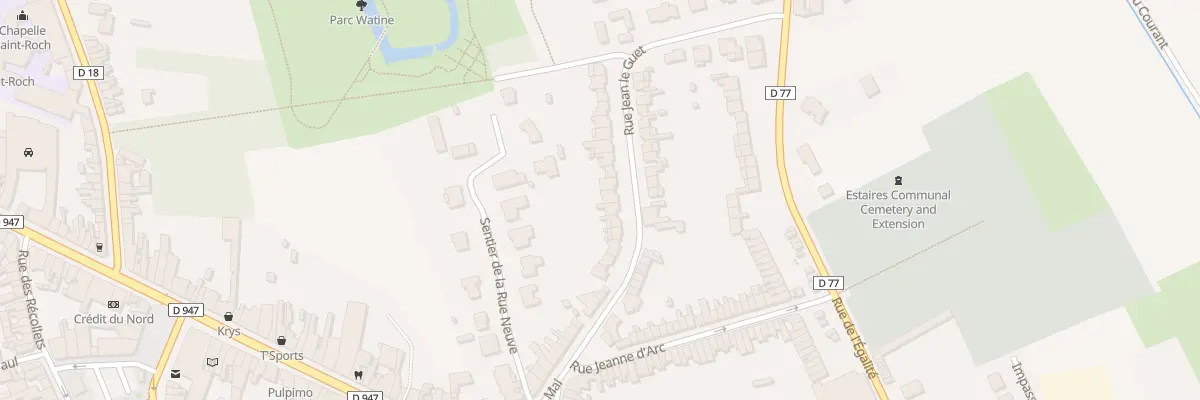Plan du 23 Rue Jean le Guet à Estaires