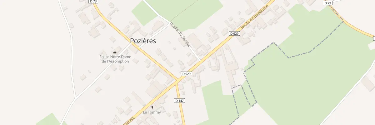Plan du 53 Rte de Bapaume à Pozières