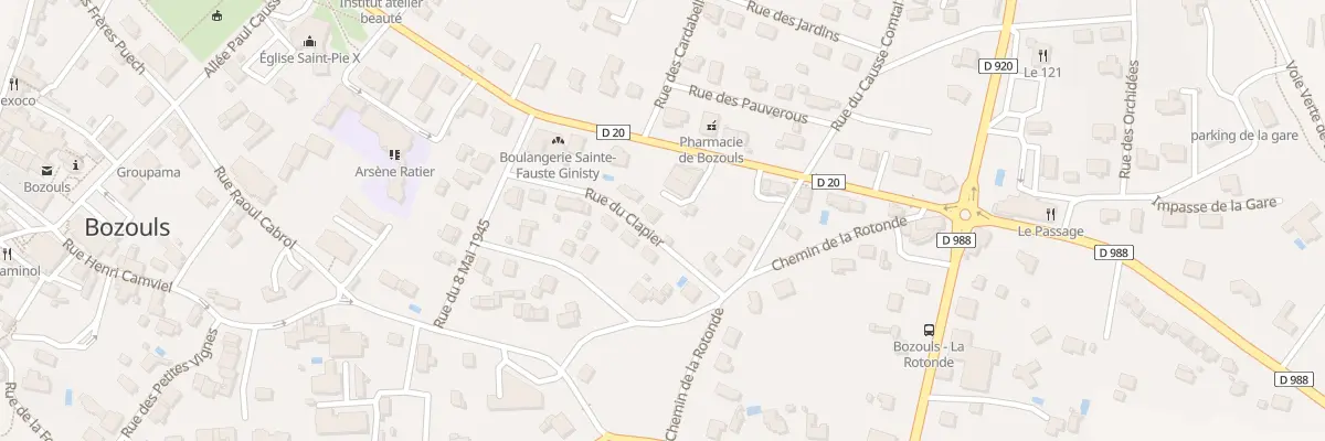 Plan du 3 Rue du Clapie à Bozouls