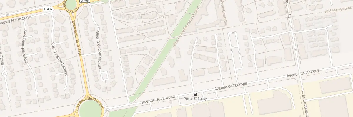 Plan du 5 All Pierre Édouard Dujard à Bussy-Saint-Georges