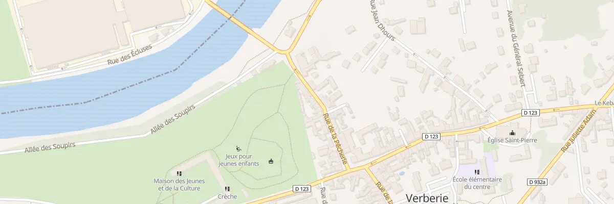 Plan du 27 Rue de la Pêcherie à Verberie