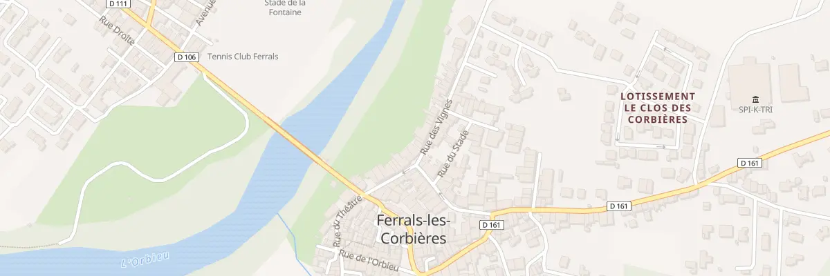 Plan du 3 Rue des Vignes à Ferrals-les-Corbières