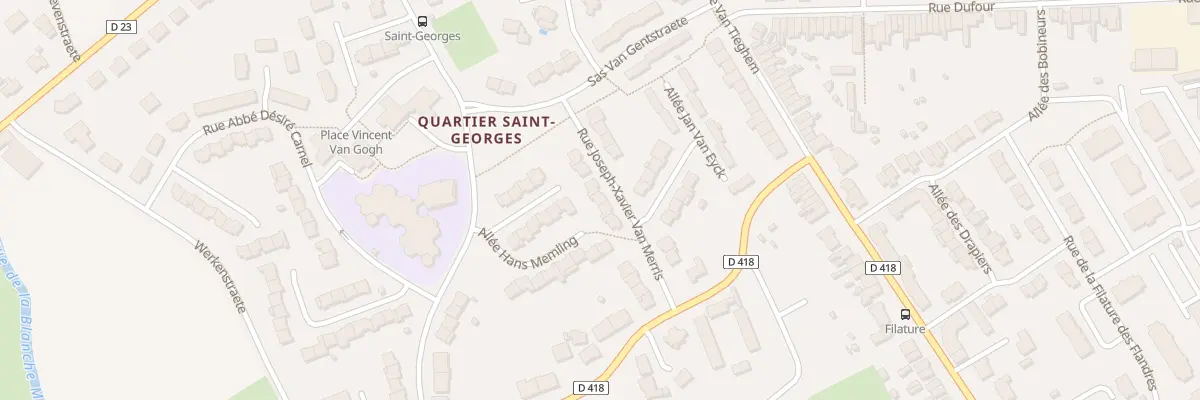 Plan du 8 Rue Joseph Xavier Van Merris à Bailleul