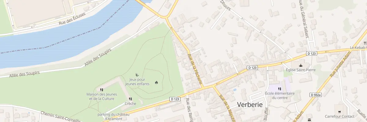 Plan du 15 Rue de la Pêcherie à Verberie
