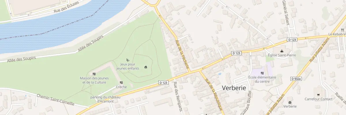 Plan du 11 Rue de la Pêcherie à Verberie
