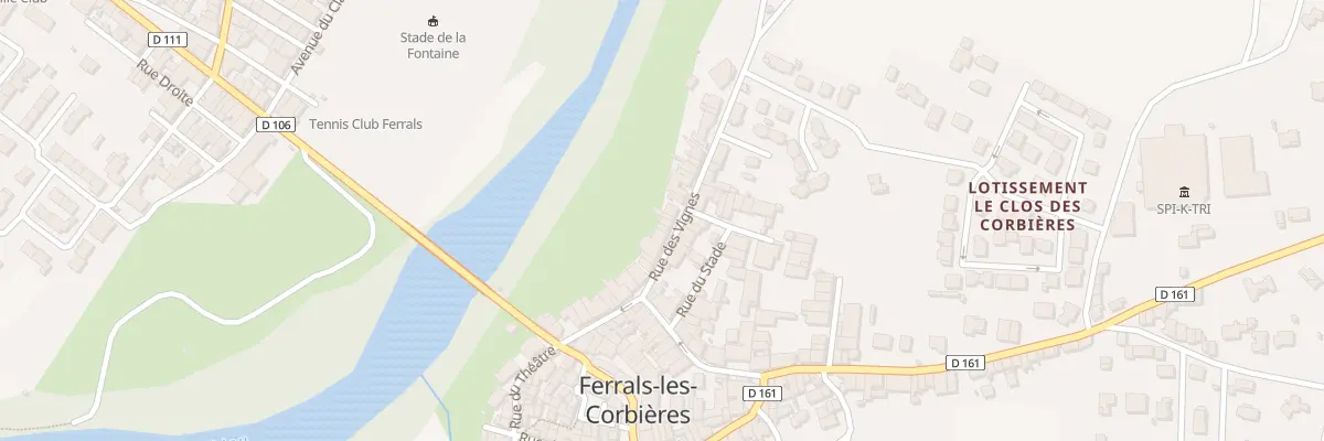 Plan du 13 Rue des Vignes à Ferrals-les-Corbières