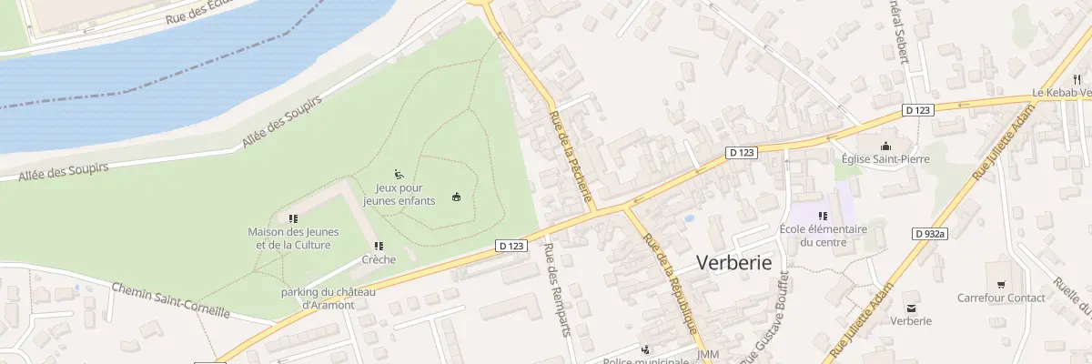 Plan du 7 Rue de la Pêcherie à Verberie