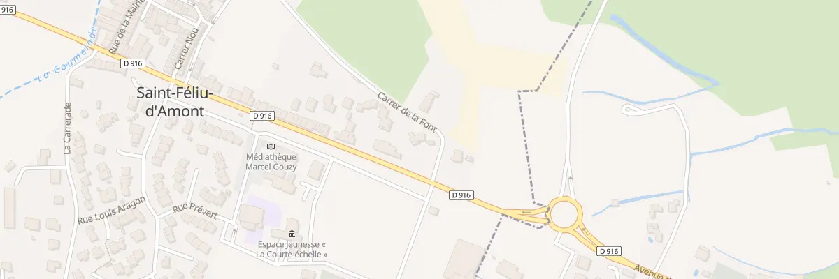 Plan du 5 Rue de la Fontaine à Saint-Féliu-d’Amont