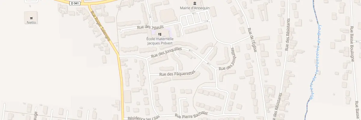 Plan du 10 Rue des Paquerettes à Annequin