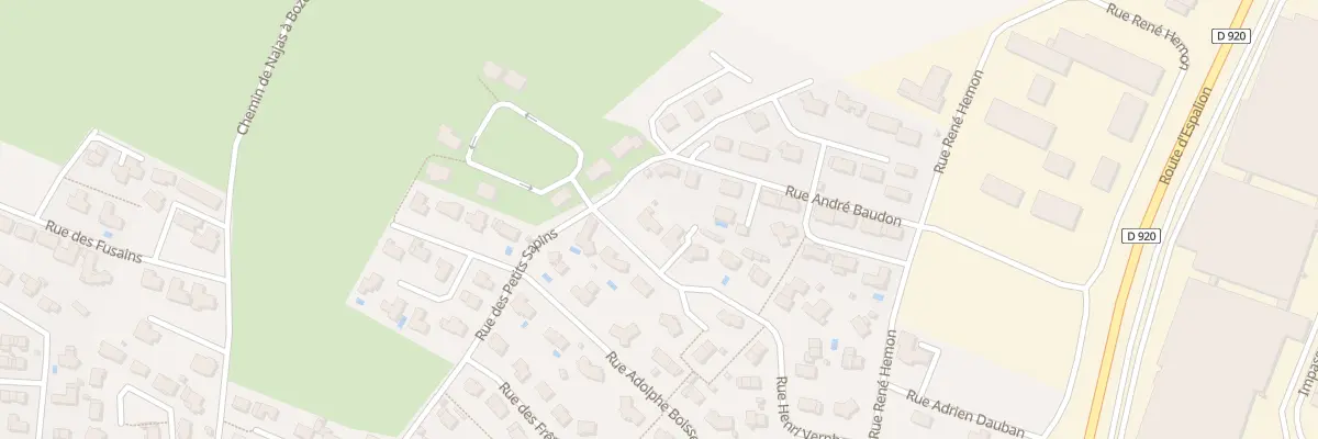 Plan du 20 Rue Henri Vernhes à Bozouls
