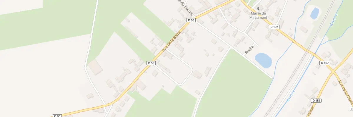 Plan du 23 Rue de la Barre à Miraumont