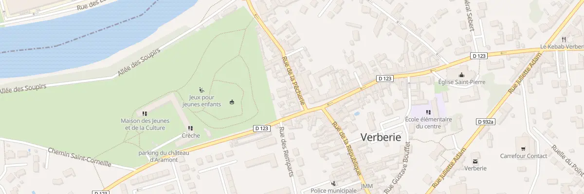 Plan du 5 Rue de la Pêcherie à Verberie