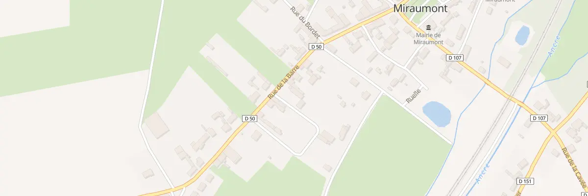 Plan du 21 Rue de la Barre à Miraumont