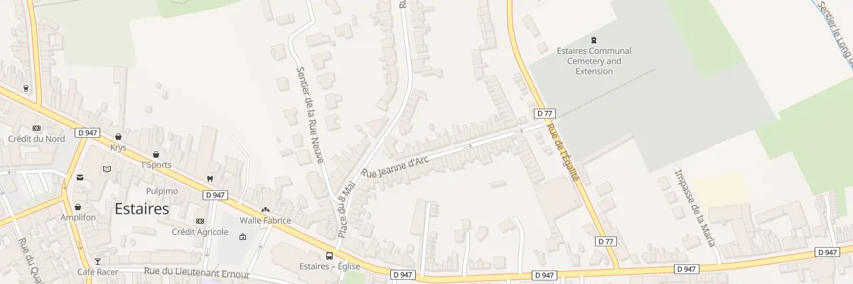 Plan du 9 Rue Jeanne d’Arc à Estaires