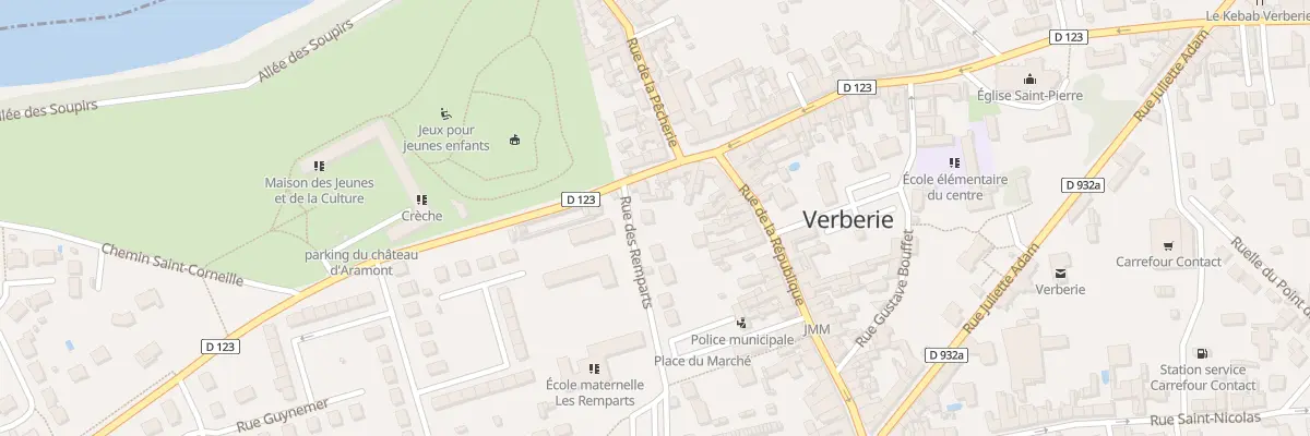 Plan du 412 Rue des Remparts à Verberie