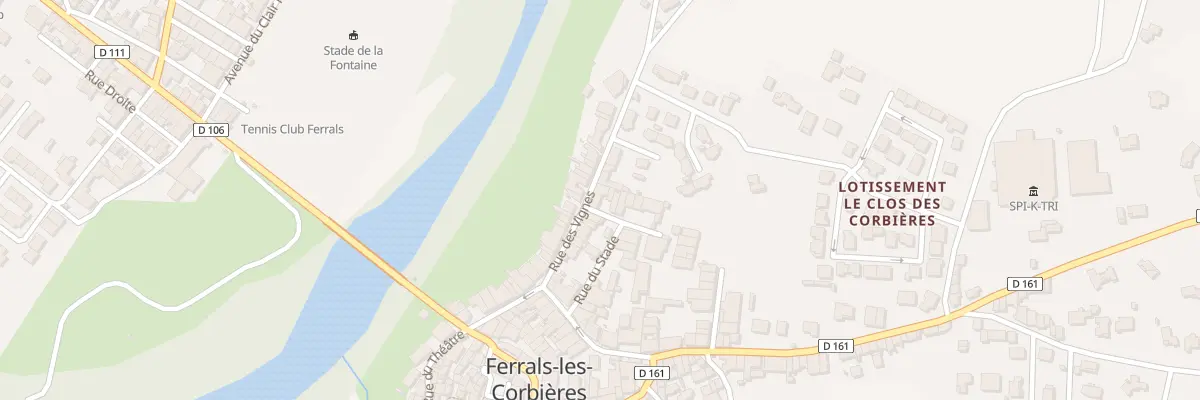 Plan du 12 Rue des Vignes à Ferrals-les-Corbières