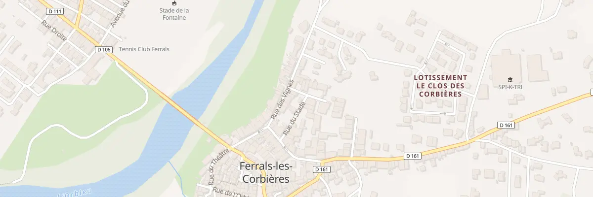 Plan du 8 Rue des Vignes à Ferrals-les-Corbières