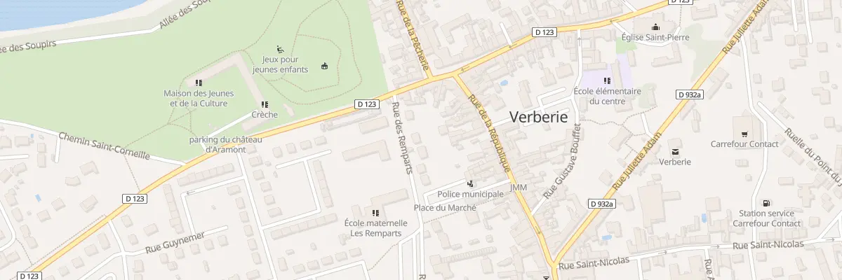 Plan du 388 Rue des Remparts à Verberie