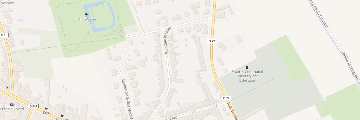 Plan du 32 Rue Jean le Guet à Estaires
