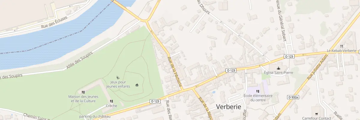 Plan du 10 Rue de la Pêcherie à Verberie