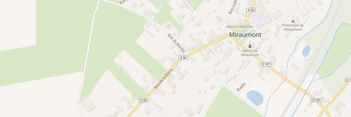 Plan du 12 Rue de la Barre à Miraumont
