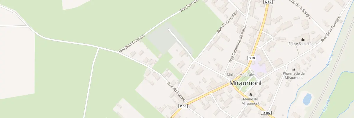 Plan du 8 Rue du Cimetière à Miraumont