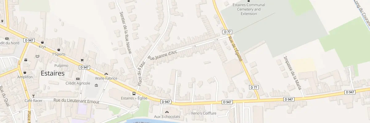 Plan du 28 Rue Jeanne d’Arc à Estaires