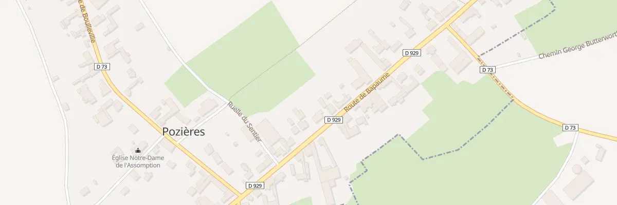 Plan du 169 Rte de Bapaume à Pozières