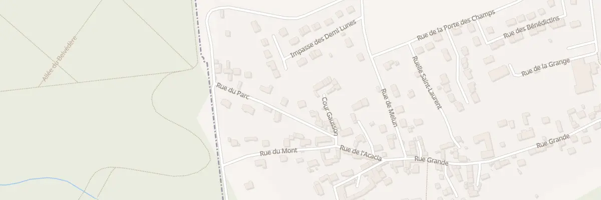 Plan du 7 Rue du Parc à Moisenay
