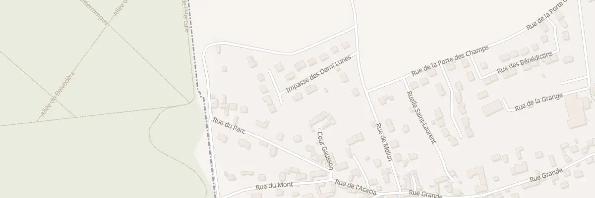 Plan du 13 Les Demi Lunes à Moisenay