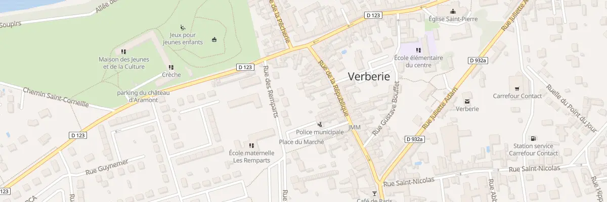 Plan du 370 Rue des Remparts à Verberie