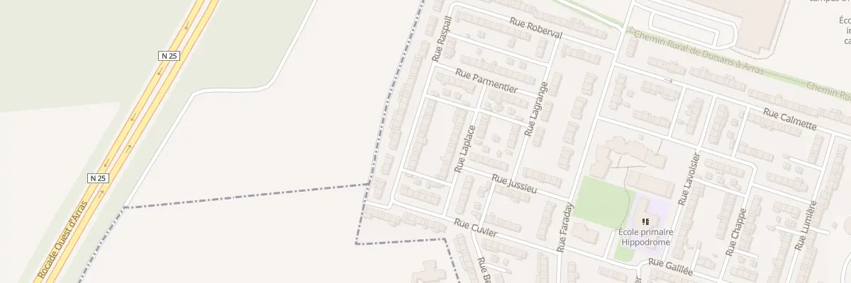Plan du 8 Rue Raspail à Arras