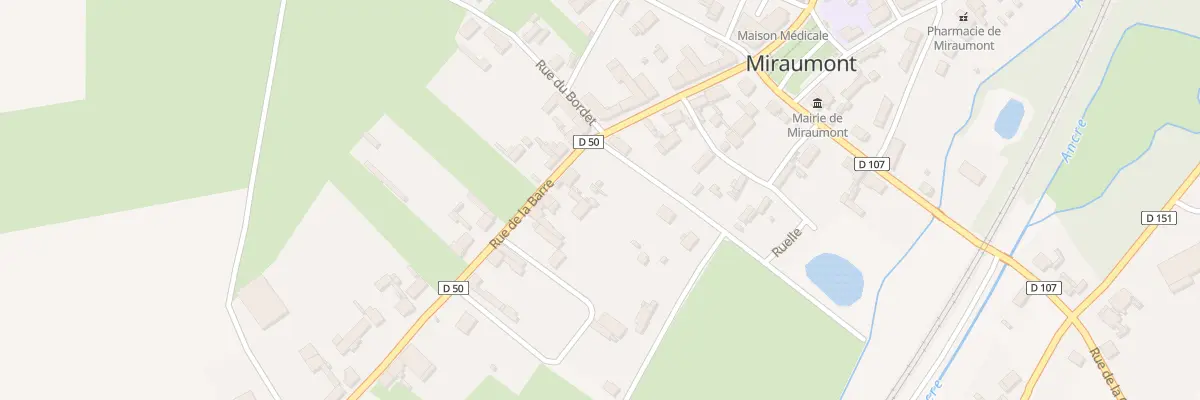 Plan du 15 Rue de la Barre à Miraumont