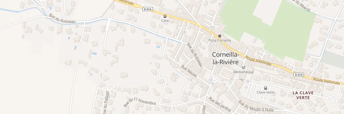 Plan du 20 Rue Neuve à Corneilla-la-Rivière