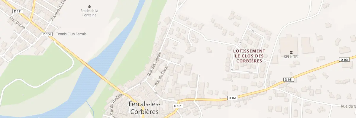 Plan du 9 Rue du Stade à Ferrals-les-Corbières