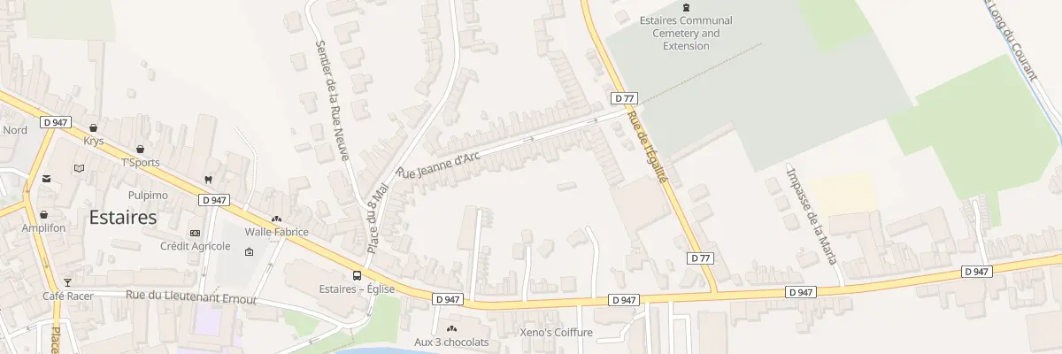 Plan du 38 Rue Jeanne d’Arc à Estaires
