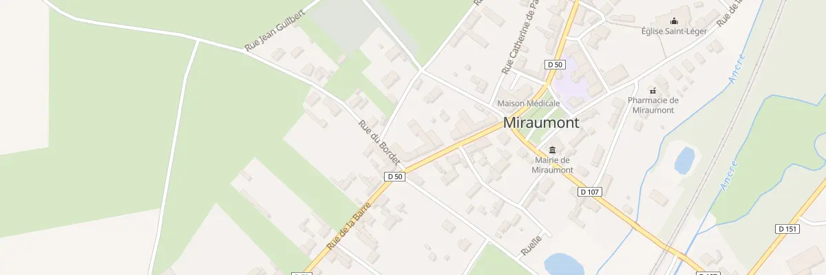 Plan du 8 Rue de la Barre à Miraumont