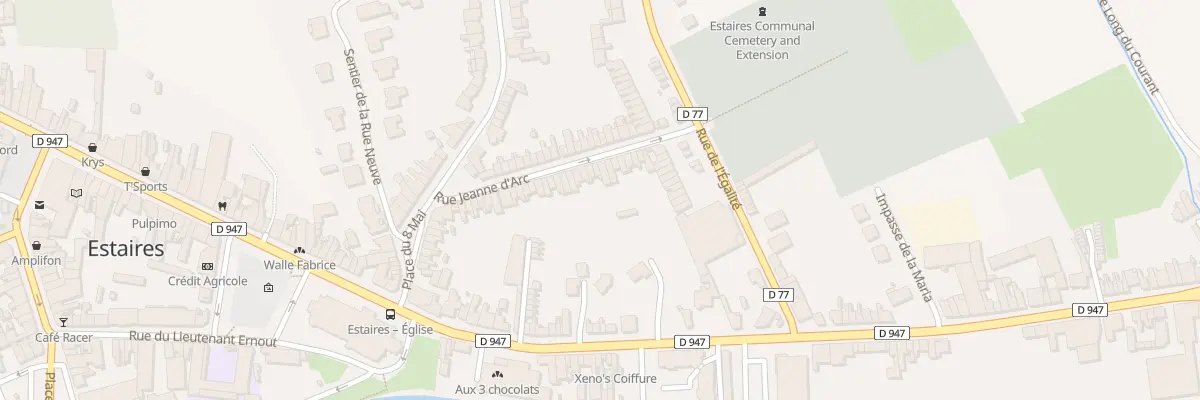 Plan du 42 Rue Jeanne d’Arc à Estaires
