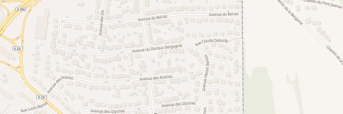 Plan du 5 Av du Docteur Bergognié à Lagny-sur-Marne