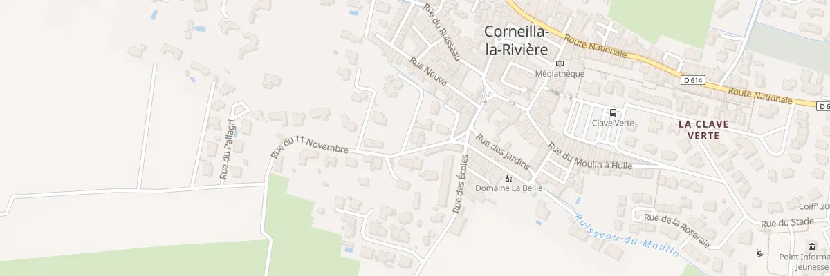 Plan du 14 Rue du 11 Novembre à Corneilla-la-Rivière