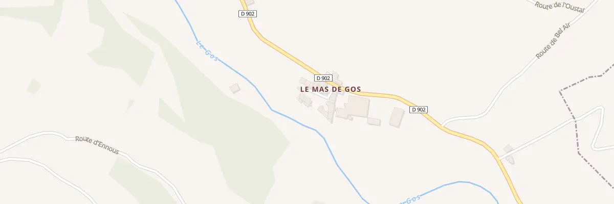 Plan du 5167 Le Mas de Gos à Saint-Juéry