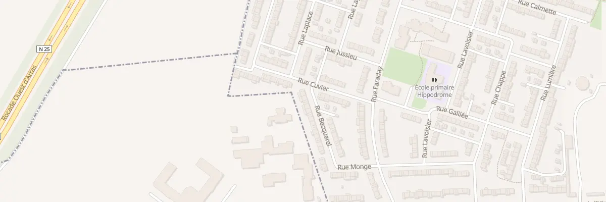 Plan du 31 Rue Becquerel à Arras