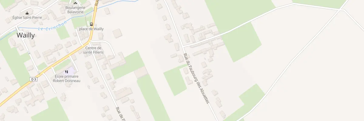 Plan du 16 Rue du Faubourg des Alouettes à Wailly