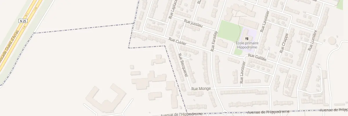 Plan du 27 Rue Becquerel à Arras