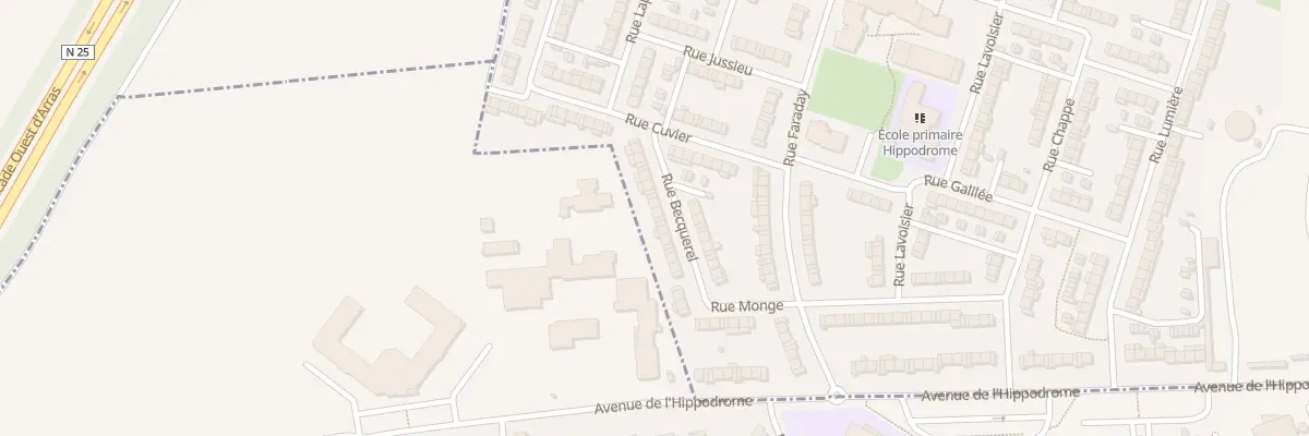 Plan du 23 Rue Becquerel à Arras